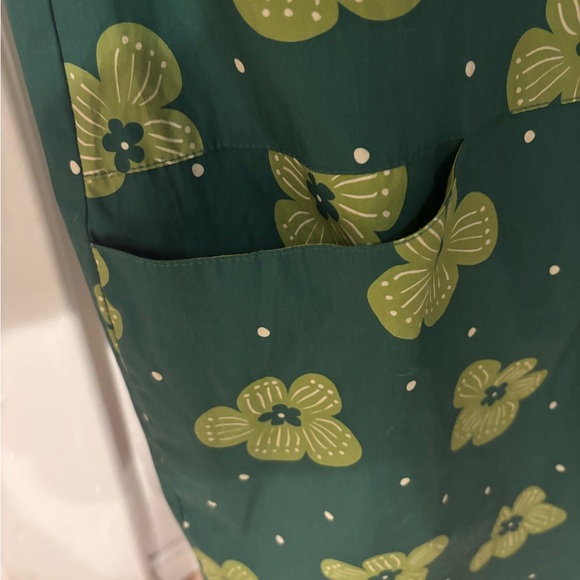 Gudrun Sjoden Green Floral Parka like new worn once sz large- a rare find! - Picture 8 of 15